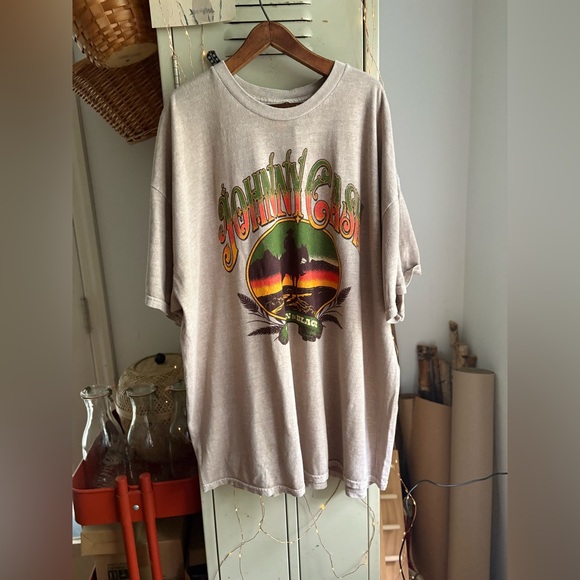 Johnny Cash Man In Black T-Shirt Dress - Picture 9 of 11